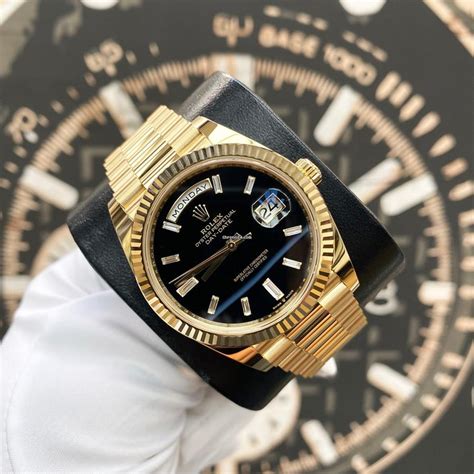 the rolex day-date 40 black